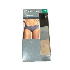NWT Calvin Klein 3 Pack Hipster Underwear Size XL